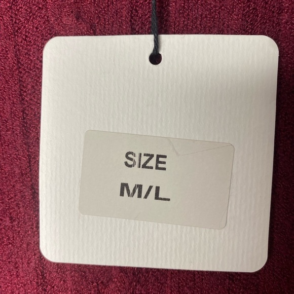 Womens Sweater Sz medium large burgundy made in Italy pullover crewneck cozycore - Picture 7 of 10